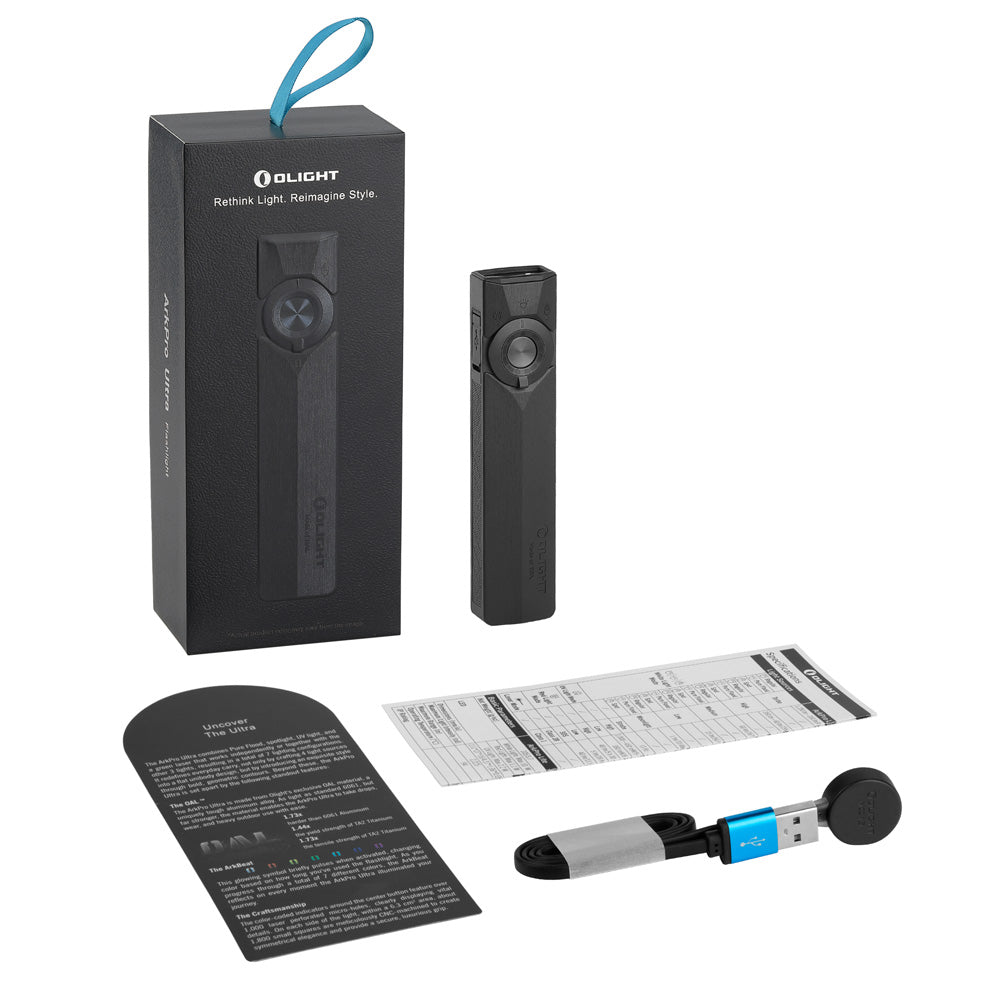 ArkPro Ultra | Premium Flat EDC Flashlight with 4 Light Sources, 7 Modes, and 14-Day Runtime